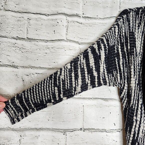 Nic+Zoe Blue Gray Open Front Knit Cardigan Sweater Women PP Size 2P Cotton Rayon - Picture 6 of 12